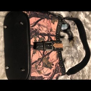 Montana West Pink Camouflage handbag